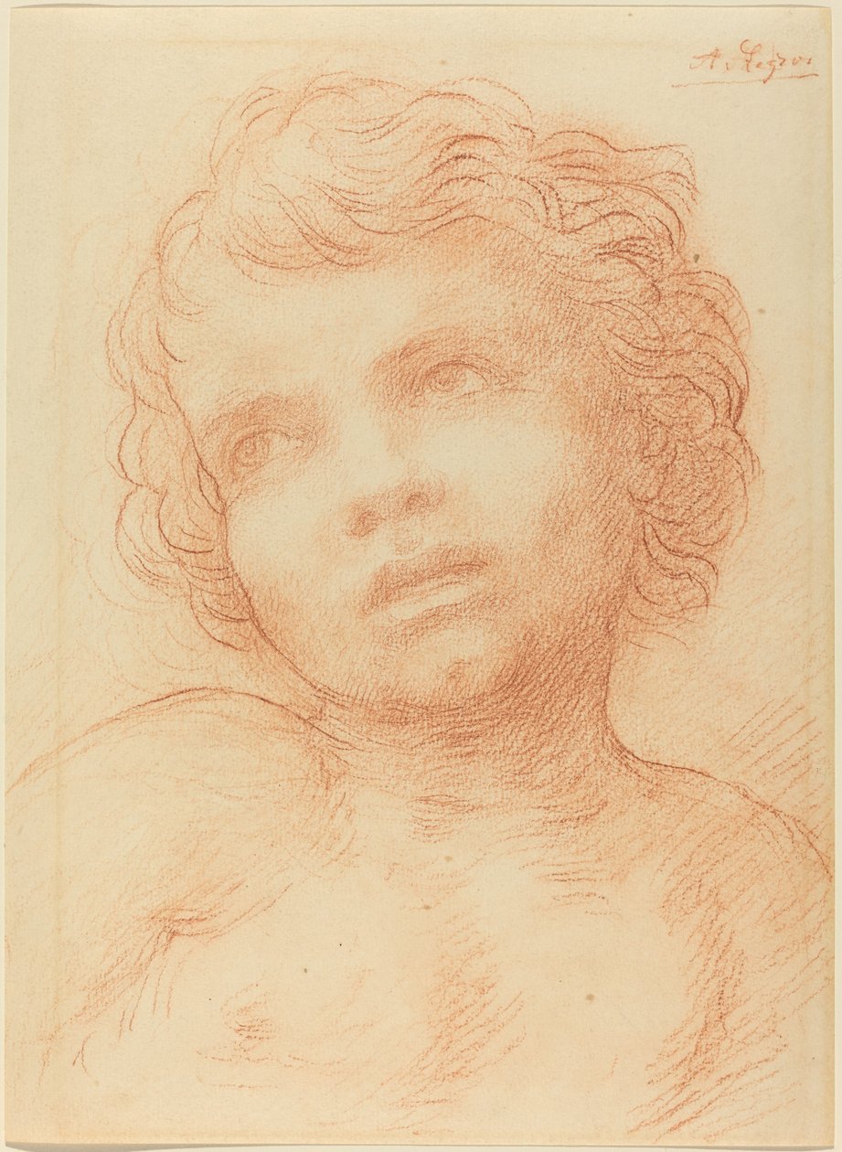 Lapsen pää tekijältä Alphonse Legros