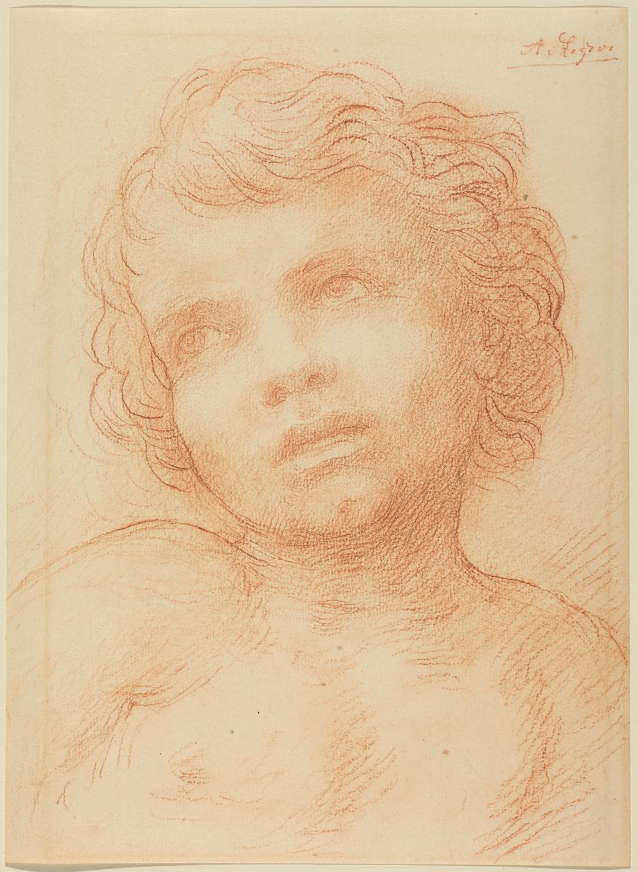 Lapsen pää tekijältä Alphonse Legros