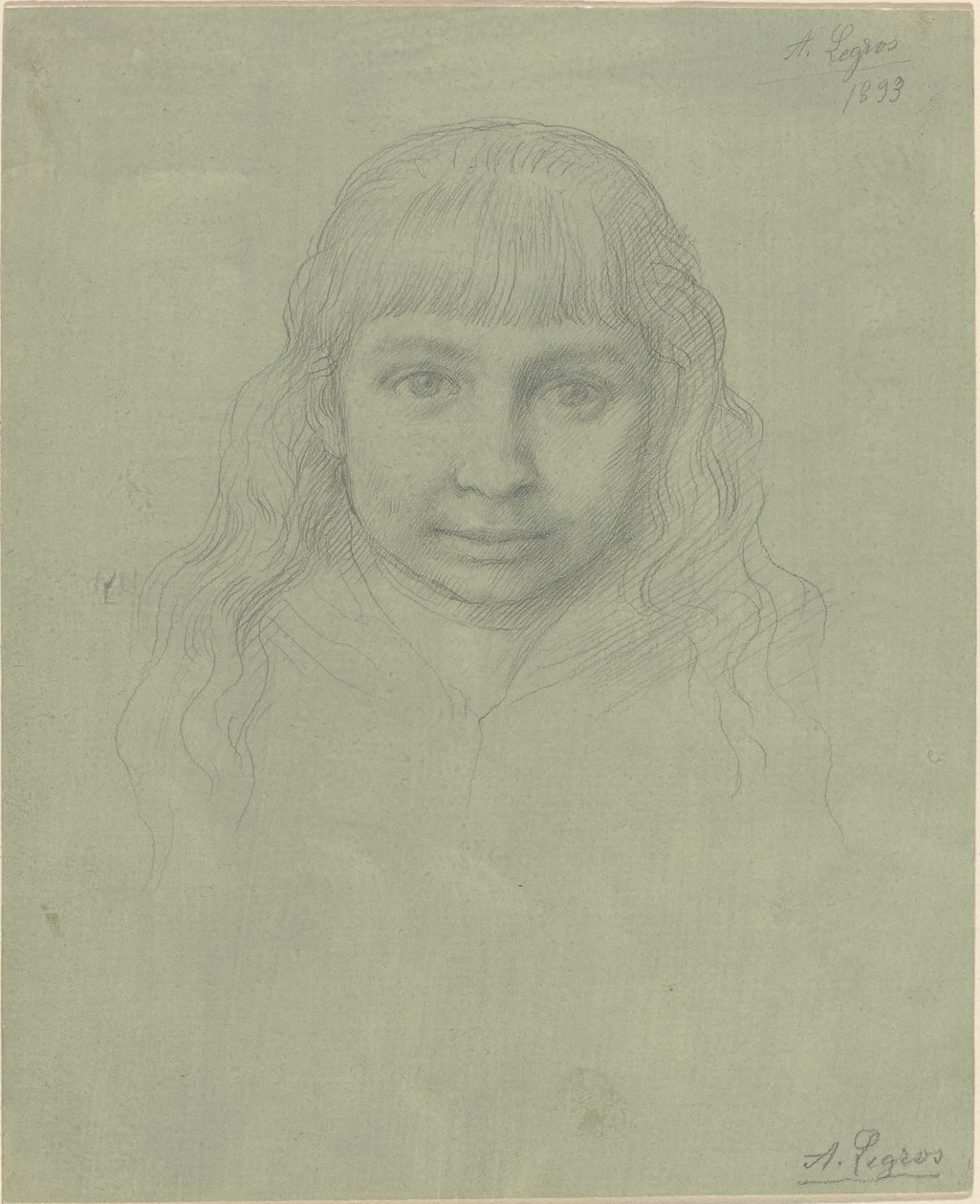 Lapsen pää, 1893. tekijältä Alphonse Legros