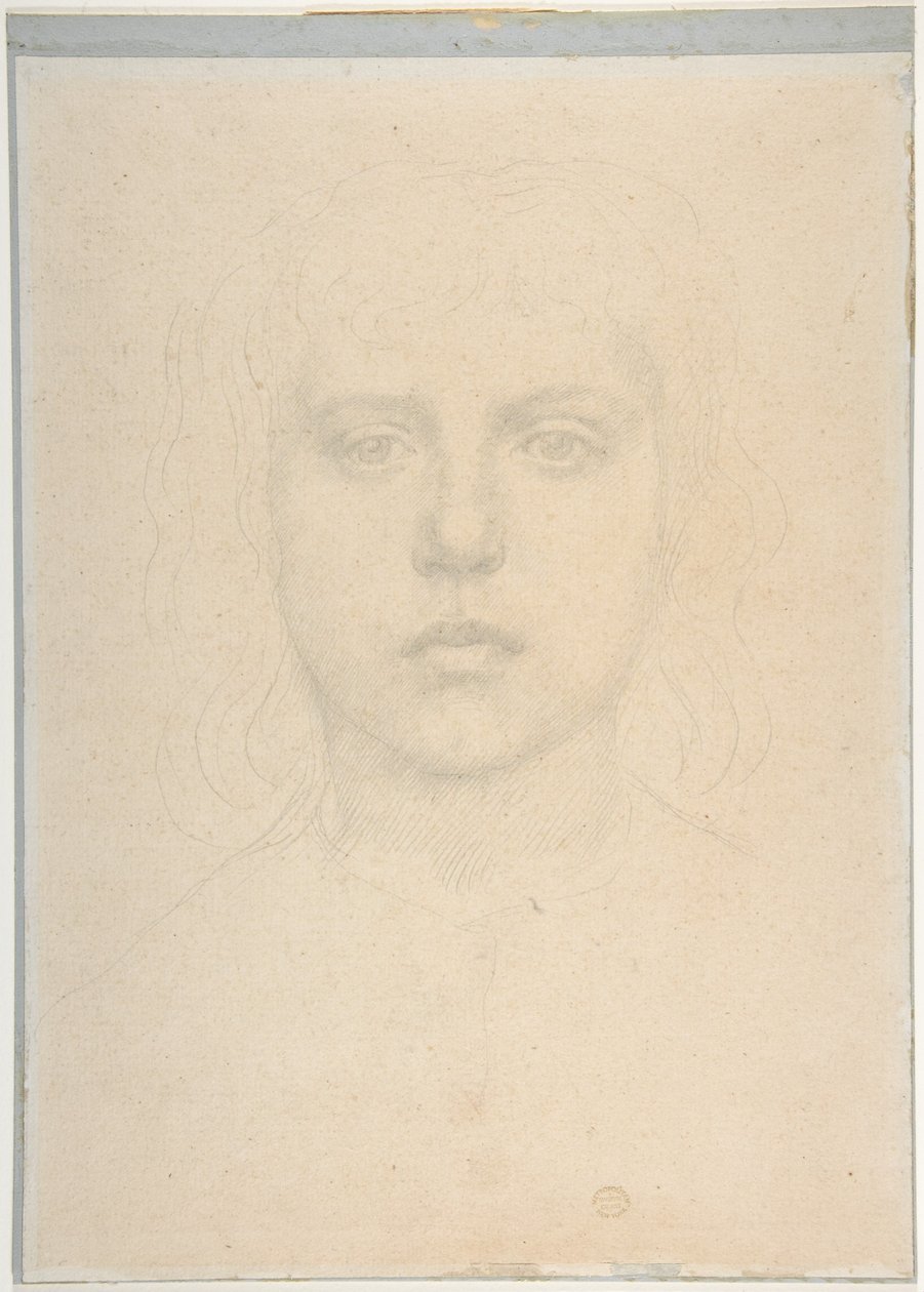 Tytön pää tekijältä Alphonse Legros