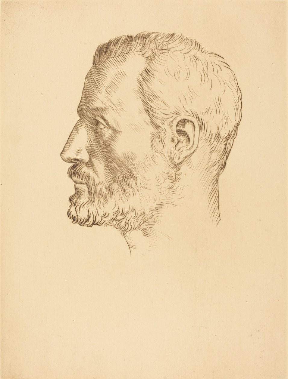 Miehen pää (Tete d’homme) tekijältä Alphonse Legros
