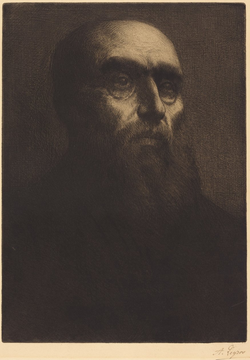 Miehen pää (Tete d’homme) tekijältä Alphonse Legros