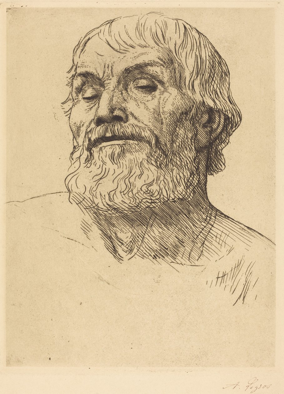 Miehen pää tekijältä Alphonse Legros