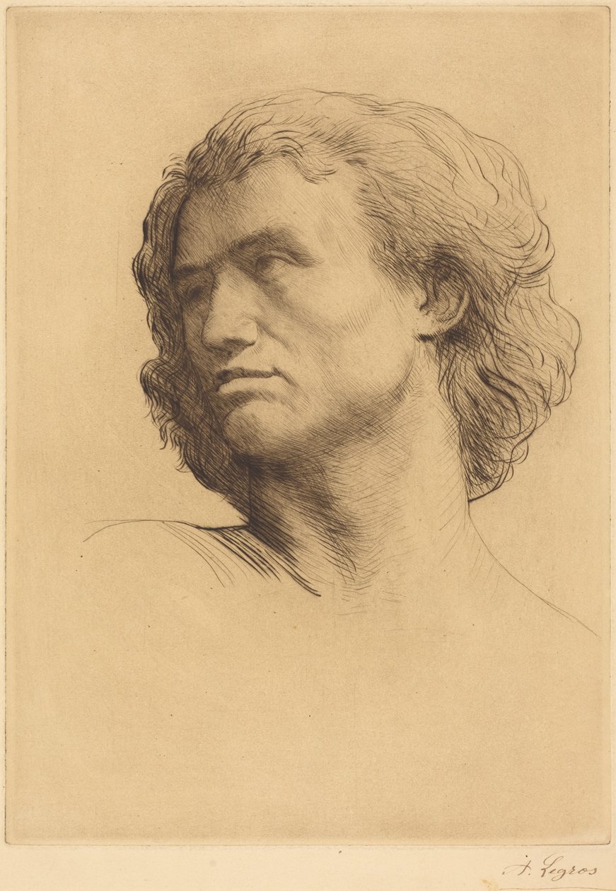 Miehen pää tekijältä Alphonse Legros