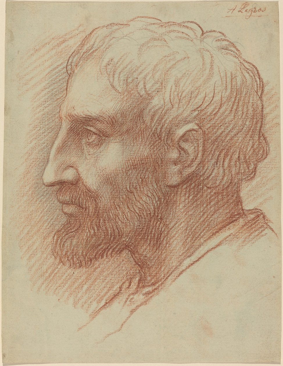 Miehen pää tekijältä Alphonse Legros