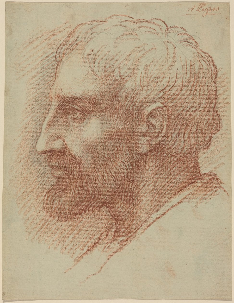 Miehen pää tekijältä Alphonse Legros