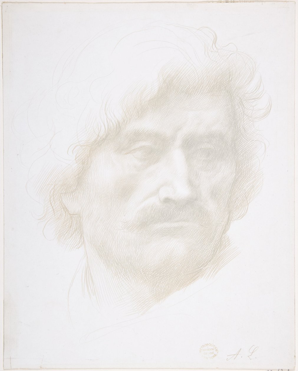 Miehen pää tekijältä Alphonse Legros