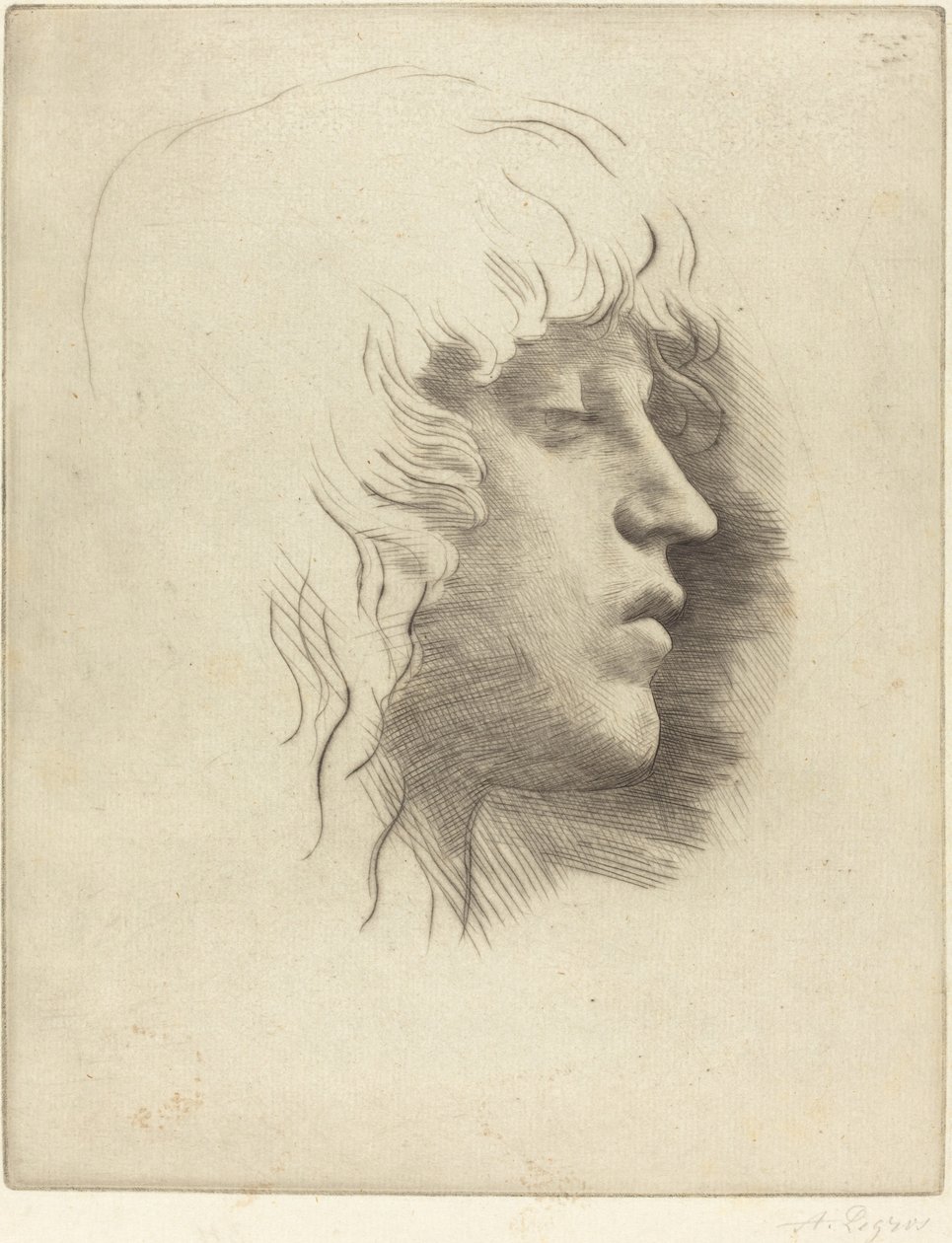 Nuoren tytön pää tekijältä Alphonse Legros