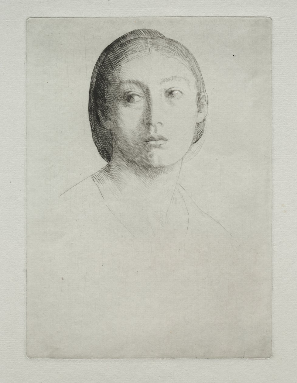 Nuoren tytön pää tekijältä Alphonse Legros