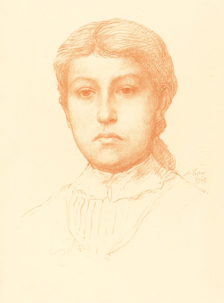 Nuoren tytön pää Nuoren tytön pää. tekijältä Alphonse Legros