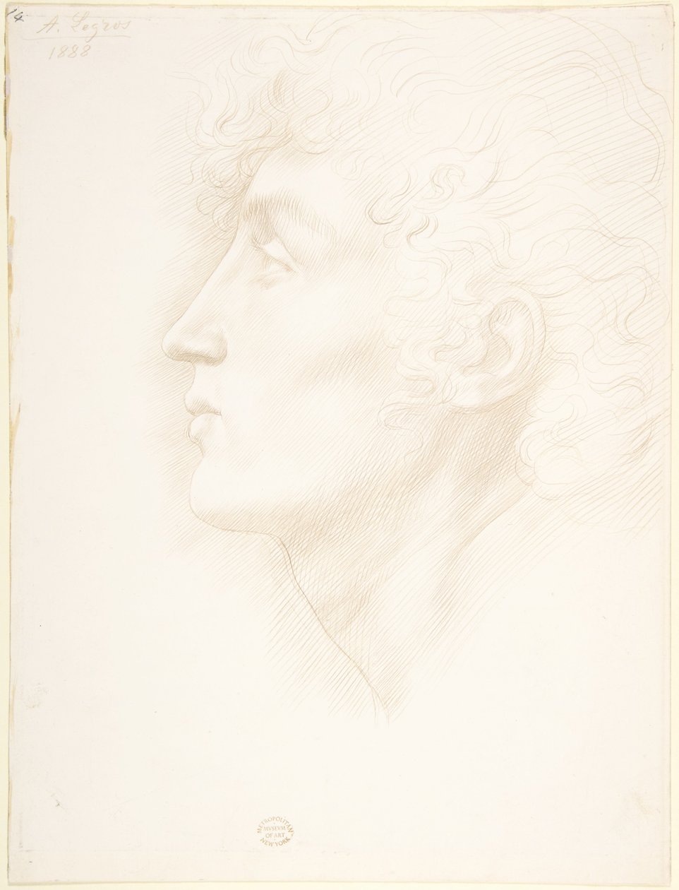 Irlantilaisen tytön pää tekijältä Alphonse Legros