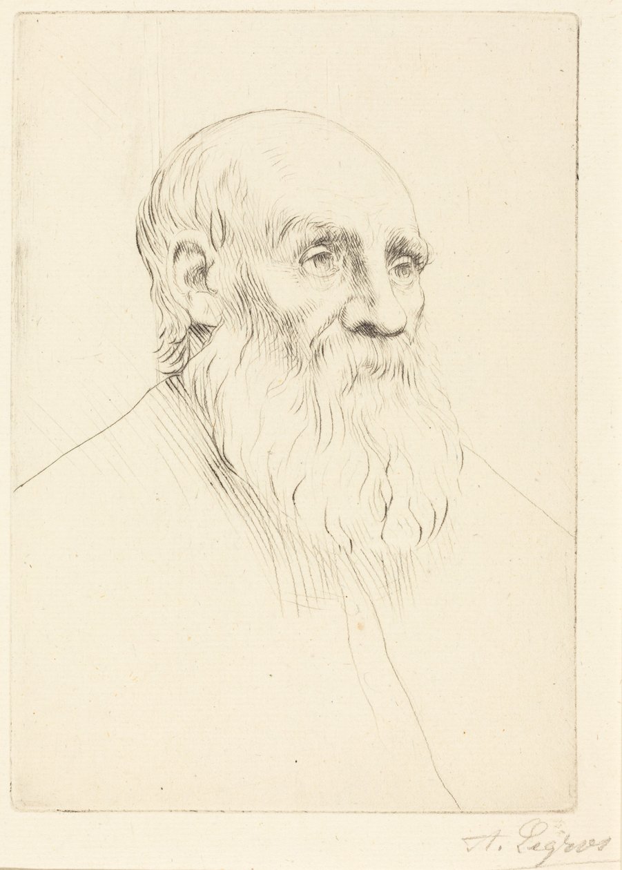 Vanhan miehen pää tekijältä Alphonse Legros