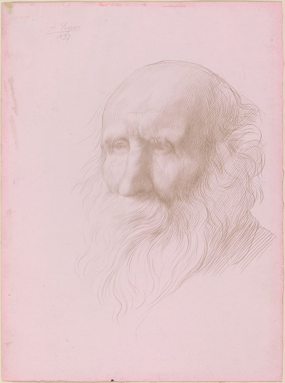 Vanhan miehen pää tekijältä Alphonse Legros