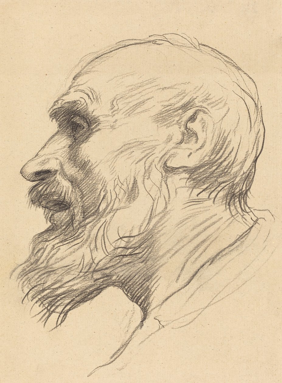 Vanhan miehen pää tekijältä Alphonse Legros