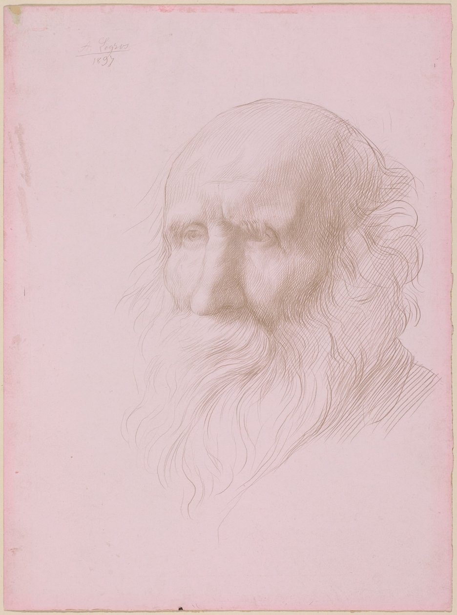 Vanhan miehen pää tekijältä Alphonse Legros