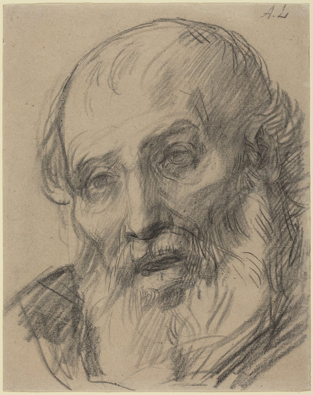 Vanhan miehen pää tekijältä Alphonse Legros