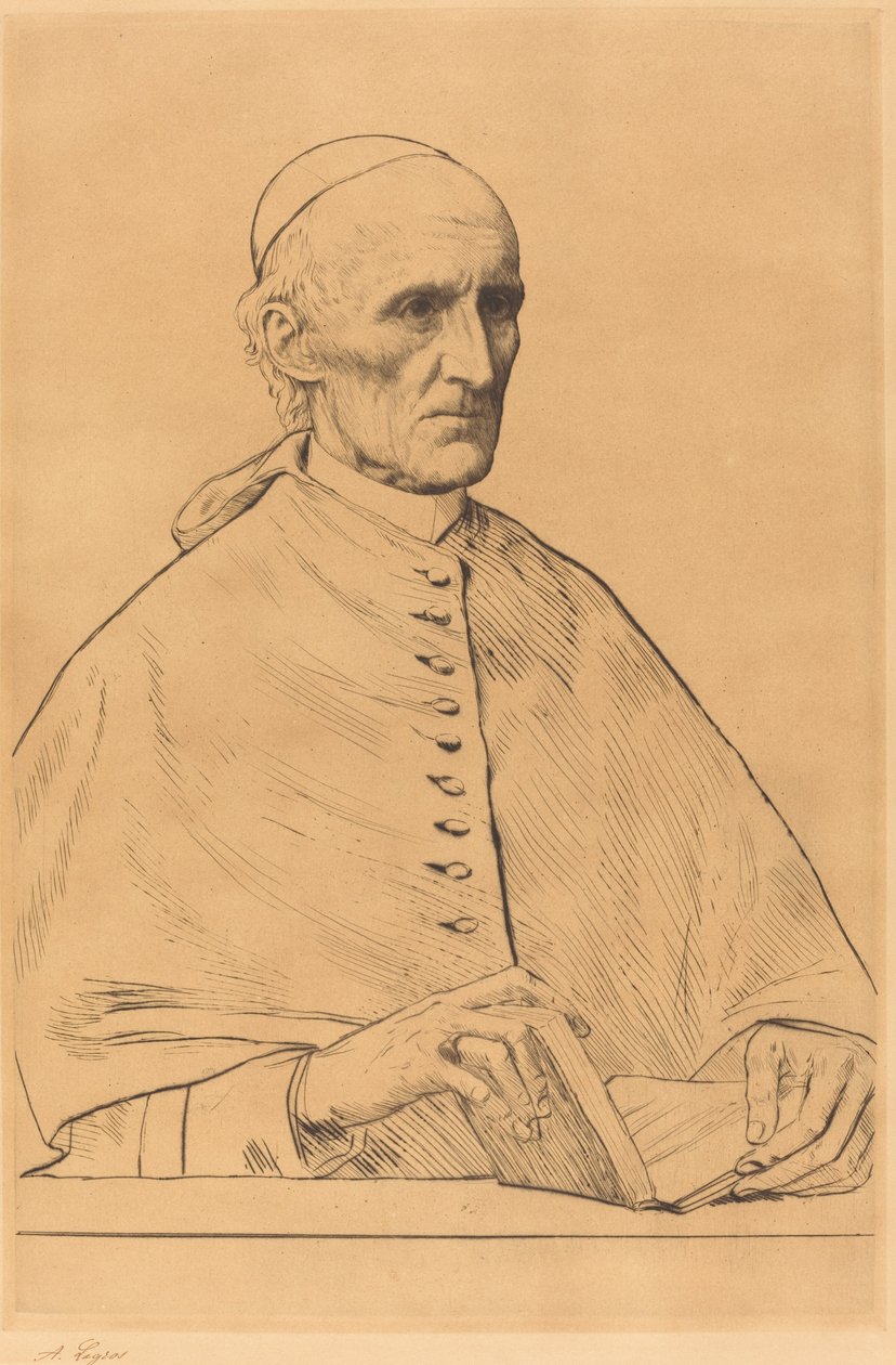 Hänen Eminence kardinaali Manning, 1. levy tekijältä Alphonse Legros