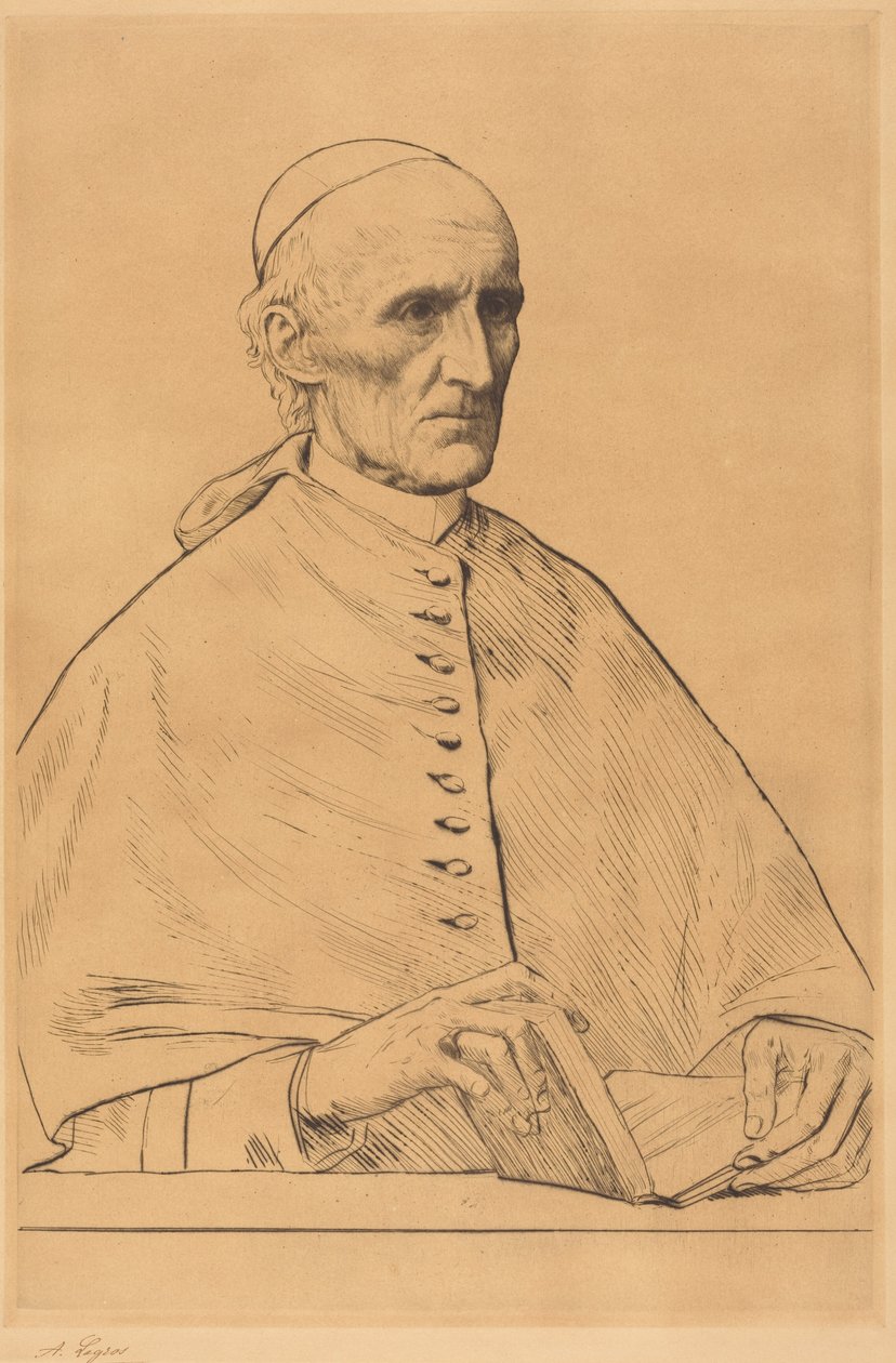 Hänen eminenssinsä kardinaali Manning, 1. kuva tekijältä Alphonse Legros