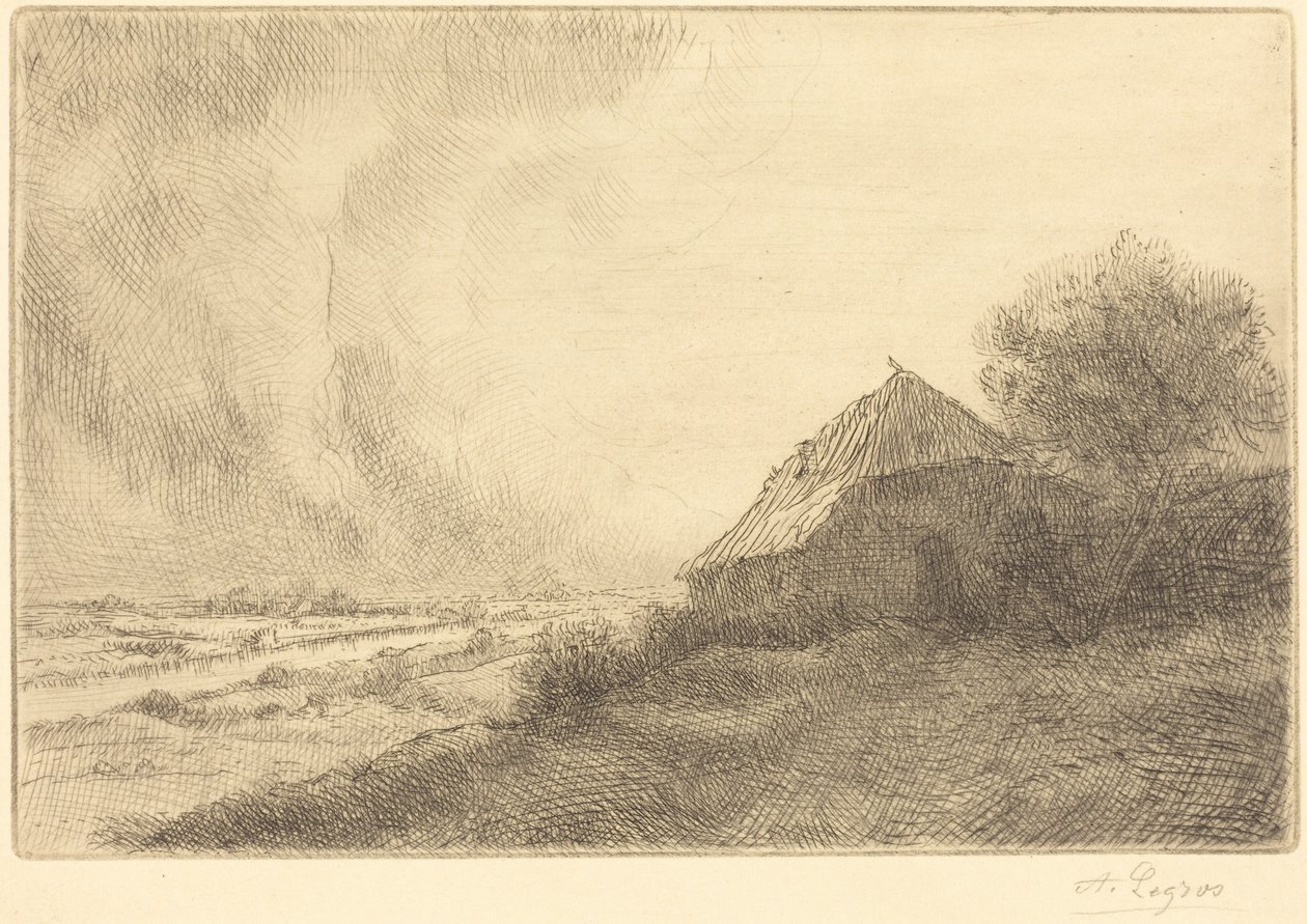 Hökkeli kukkulalla tekijältä Alphonse Legros