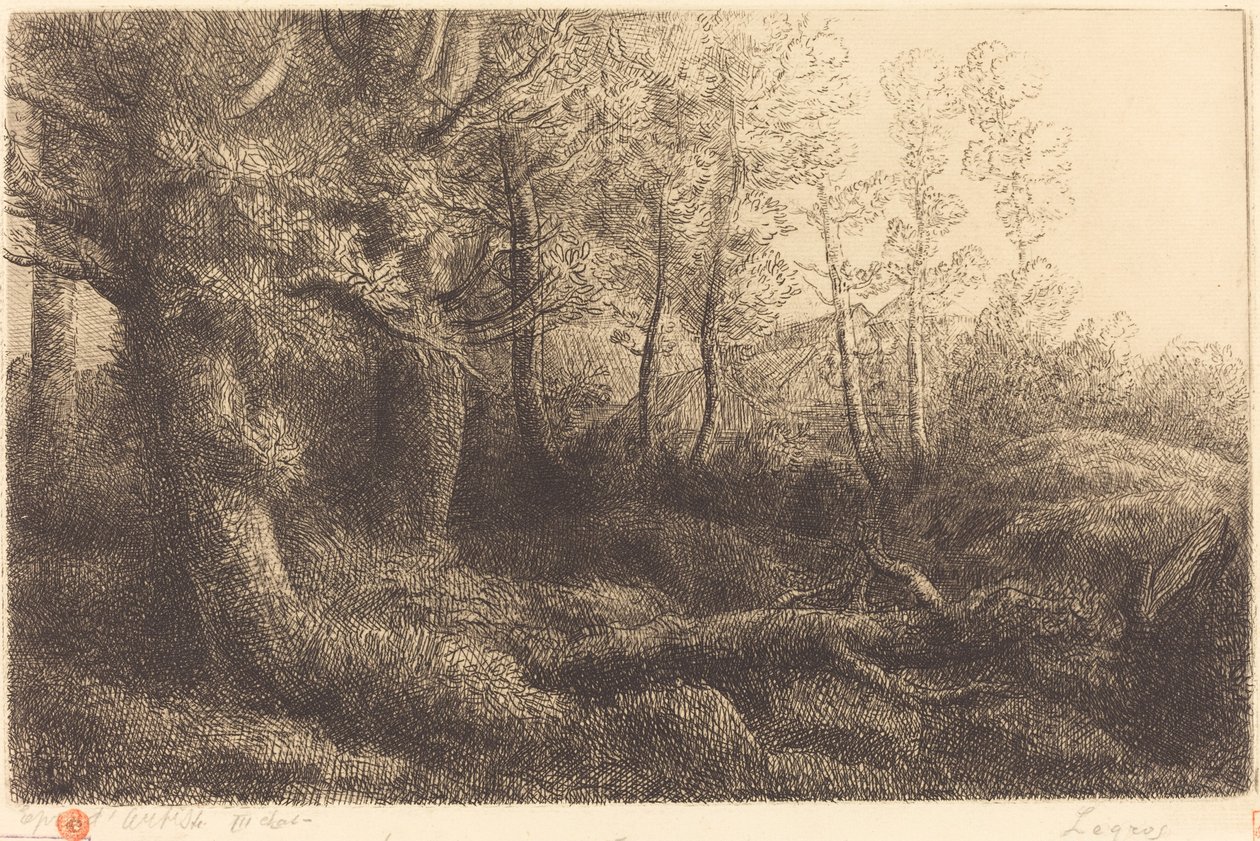 Metsässä (Lisiere de foret) tekijältä Alphonse Legros