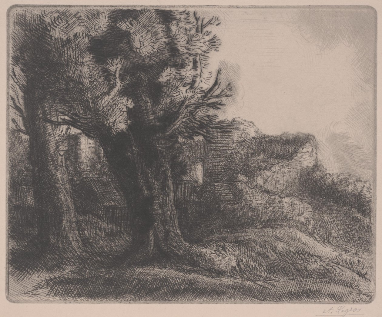 Raunioissa 1800-luvun puolivälissä - 1900-luvun alkupuolella tekijältä Alphonse Legros