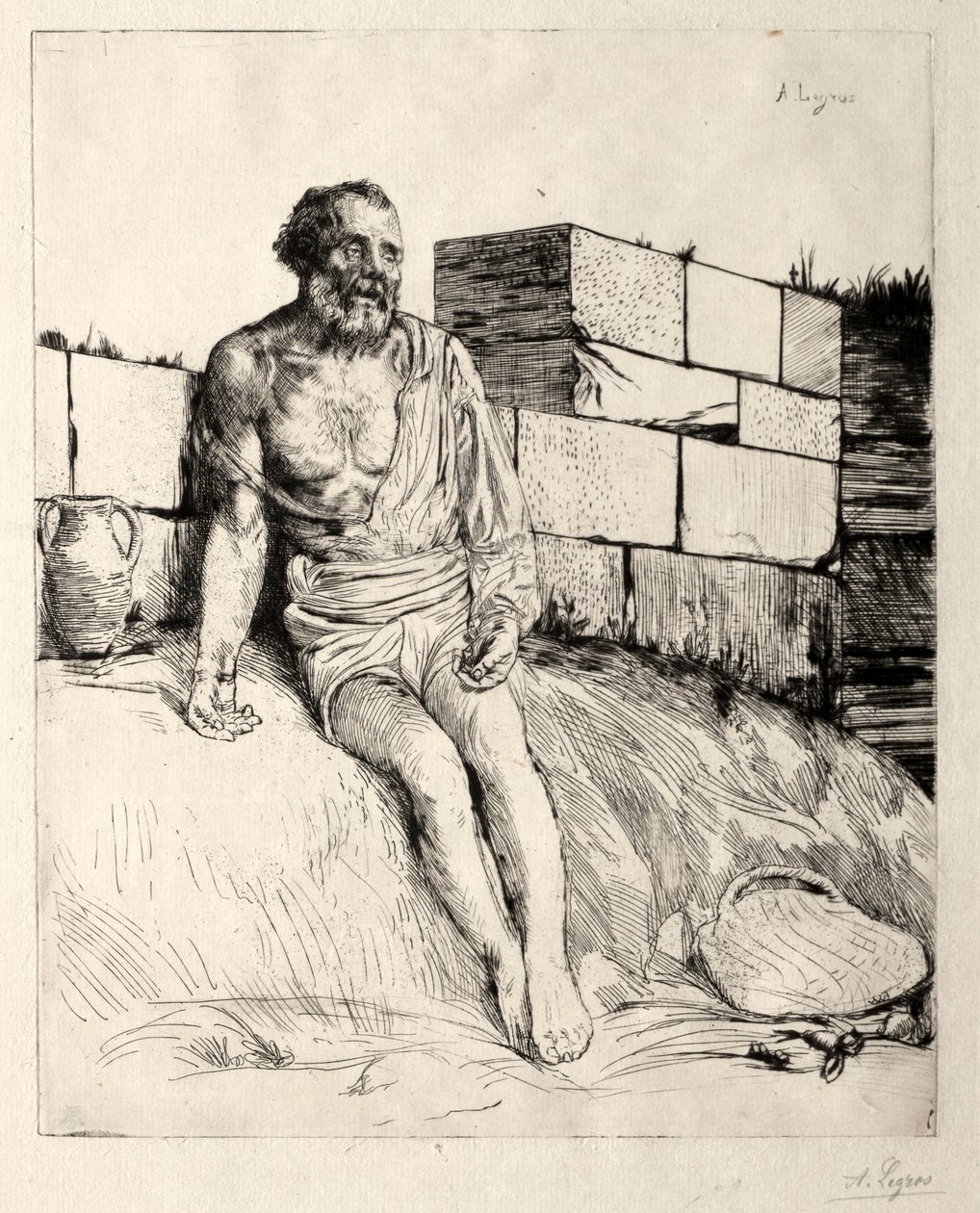 Työ (ensimmäinen levy) tekijältä Alphonse Legros