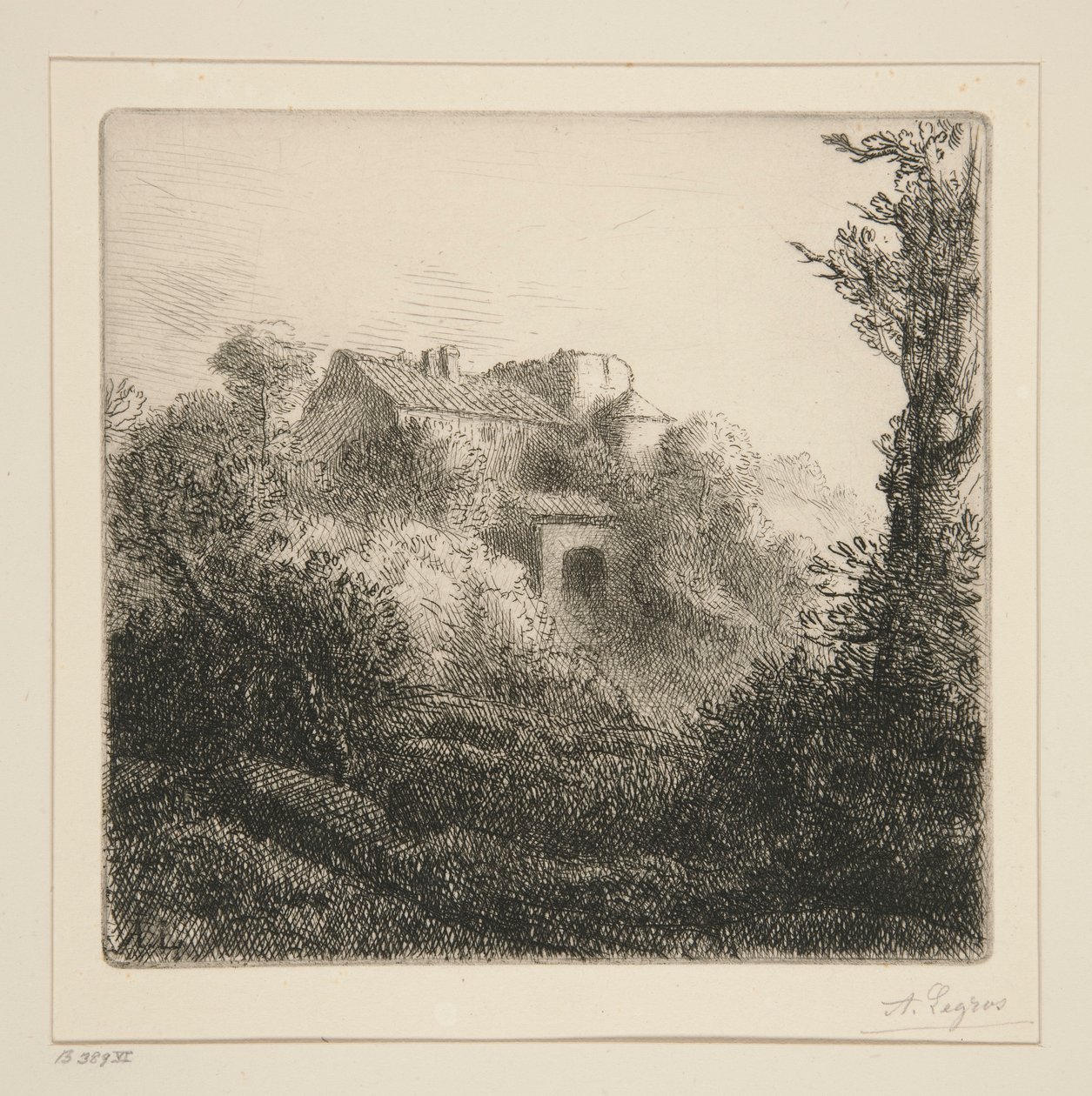 Maatila kukkulalla tekijältä Alphonse Legros