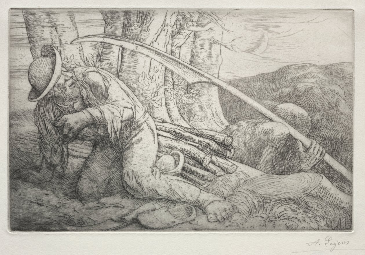 Kuolema ja puunhakkaaja (5. levy) tekijältä Alphonse Legros