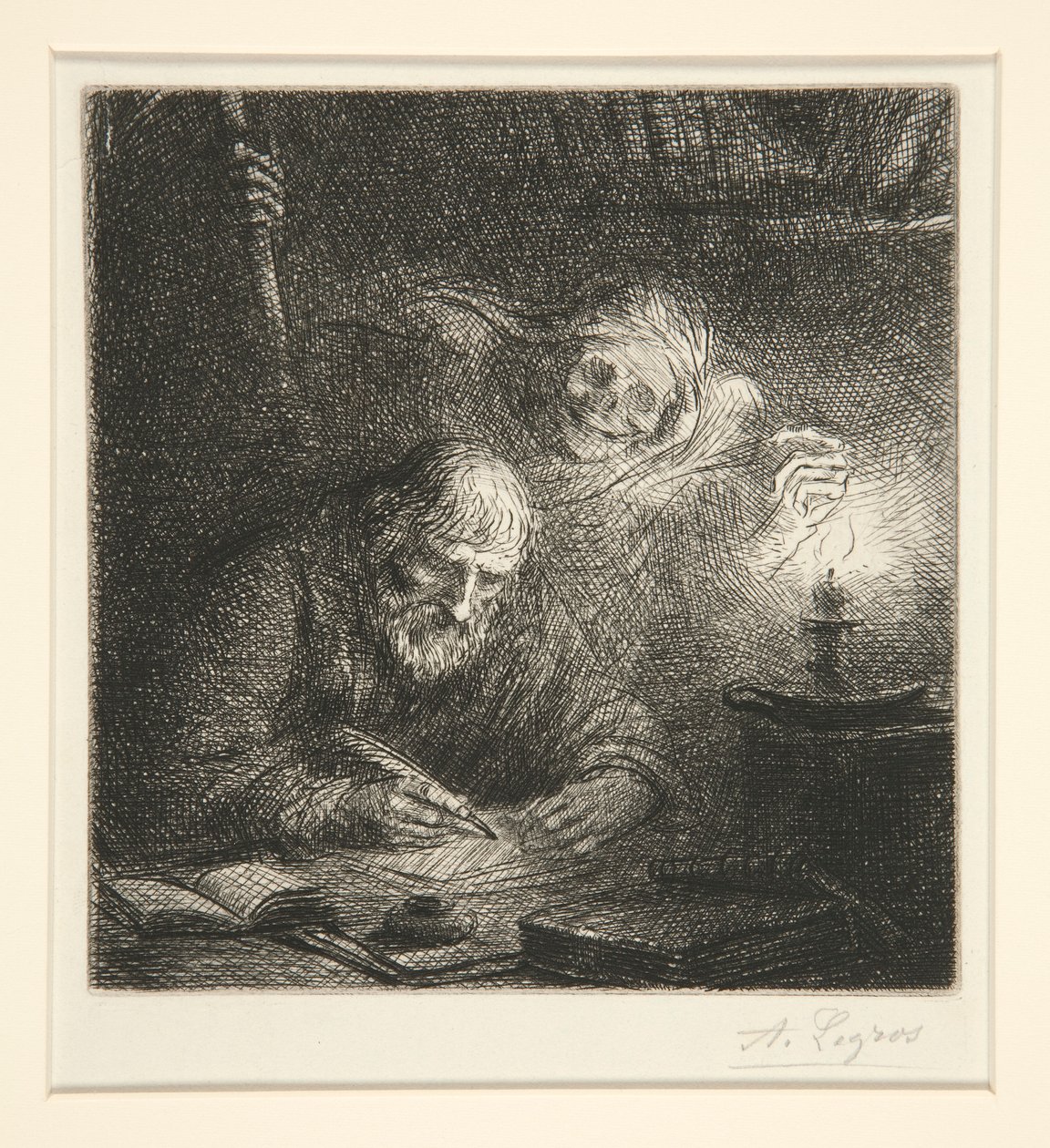 Kuolema ja filosofi tekijältä Alphonse Legros