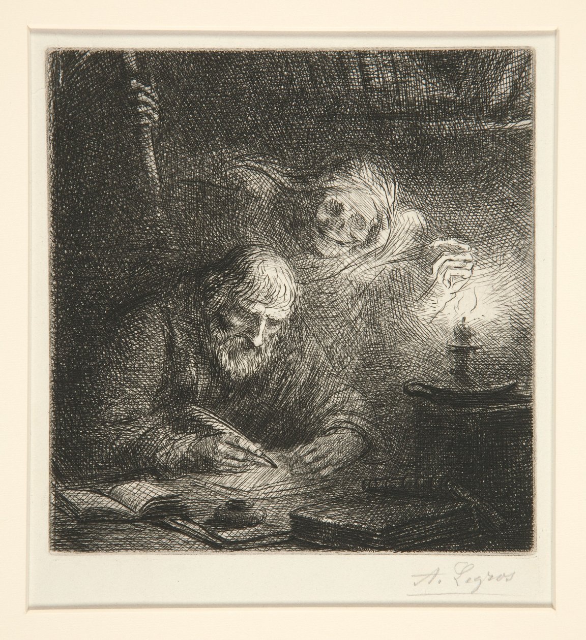 Kuolema ja filosofi (Death and the Philosopher) tekijältä Alphonse Legros