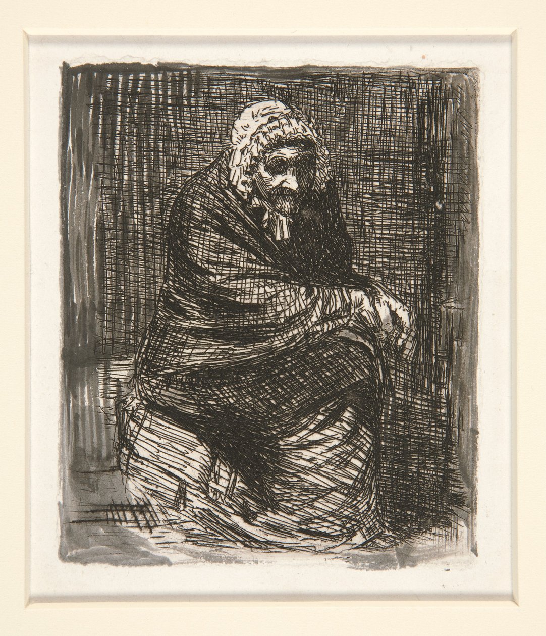 Vanha nainen Assine tekijältä Alphonse Legros
