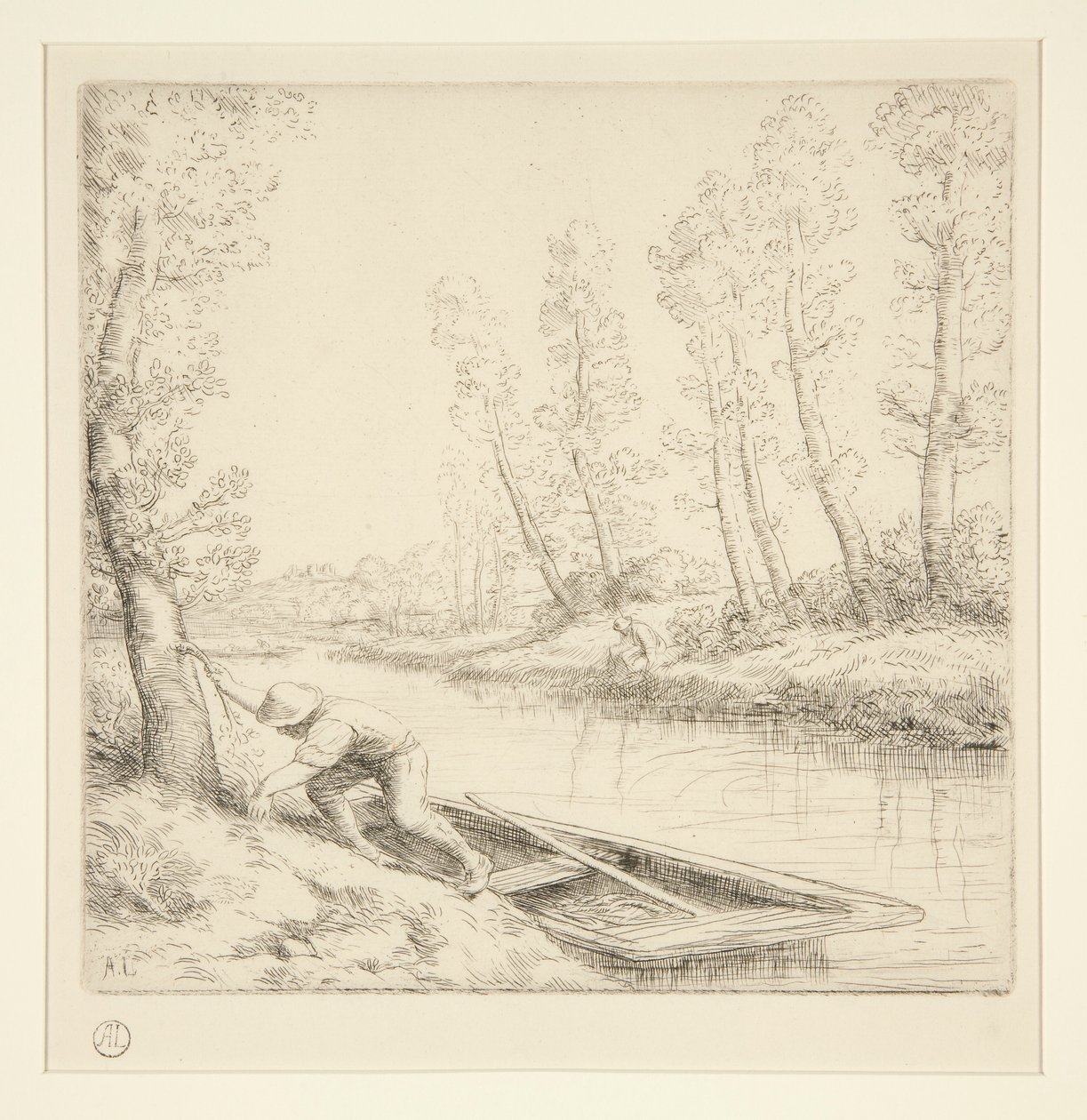 Aamu joella tekijältä Alphonse Legros