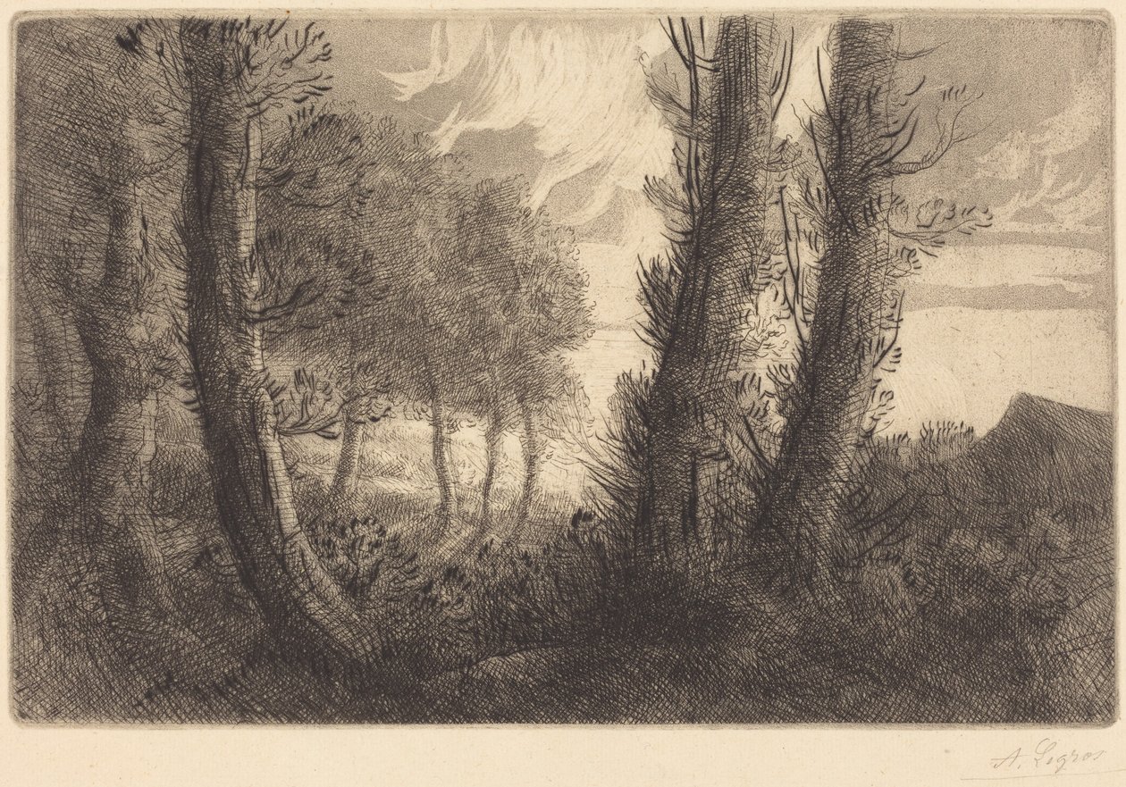 Maisema tekijältä Alphonse Legros