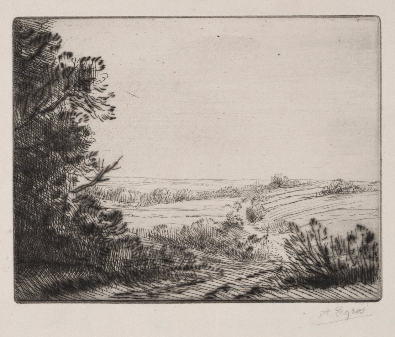 Maisema tekijältä Alphonse Legros