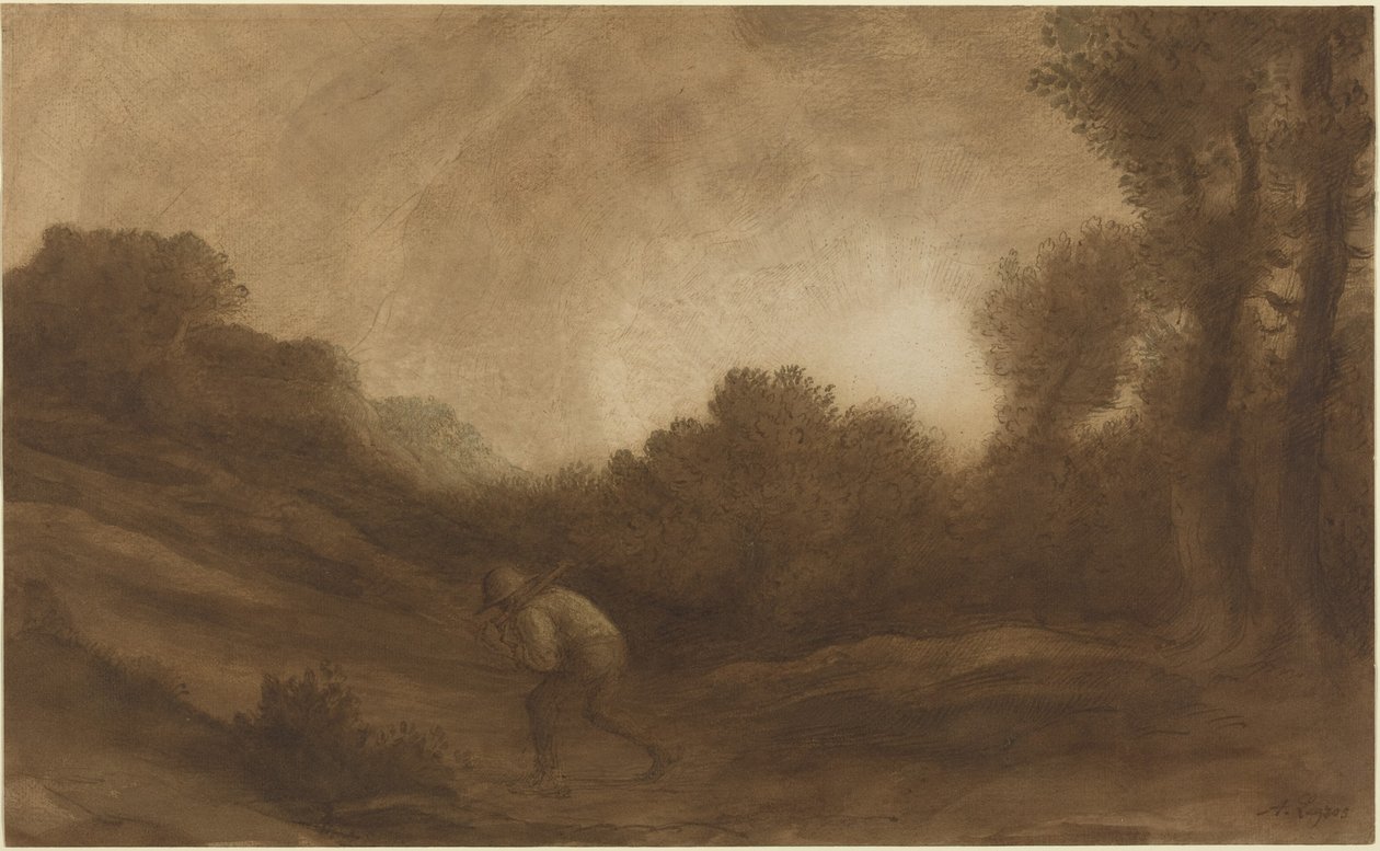 Maisema, ilta tekijältä Alphonse Legros