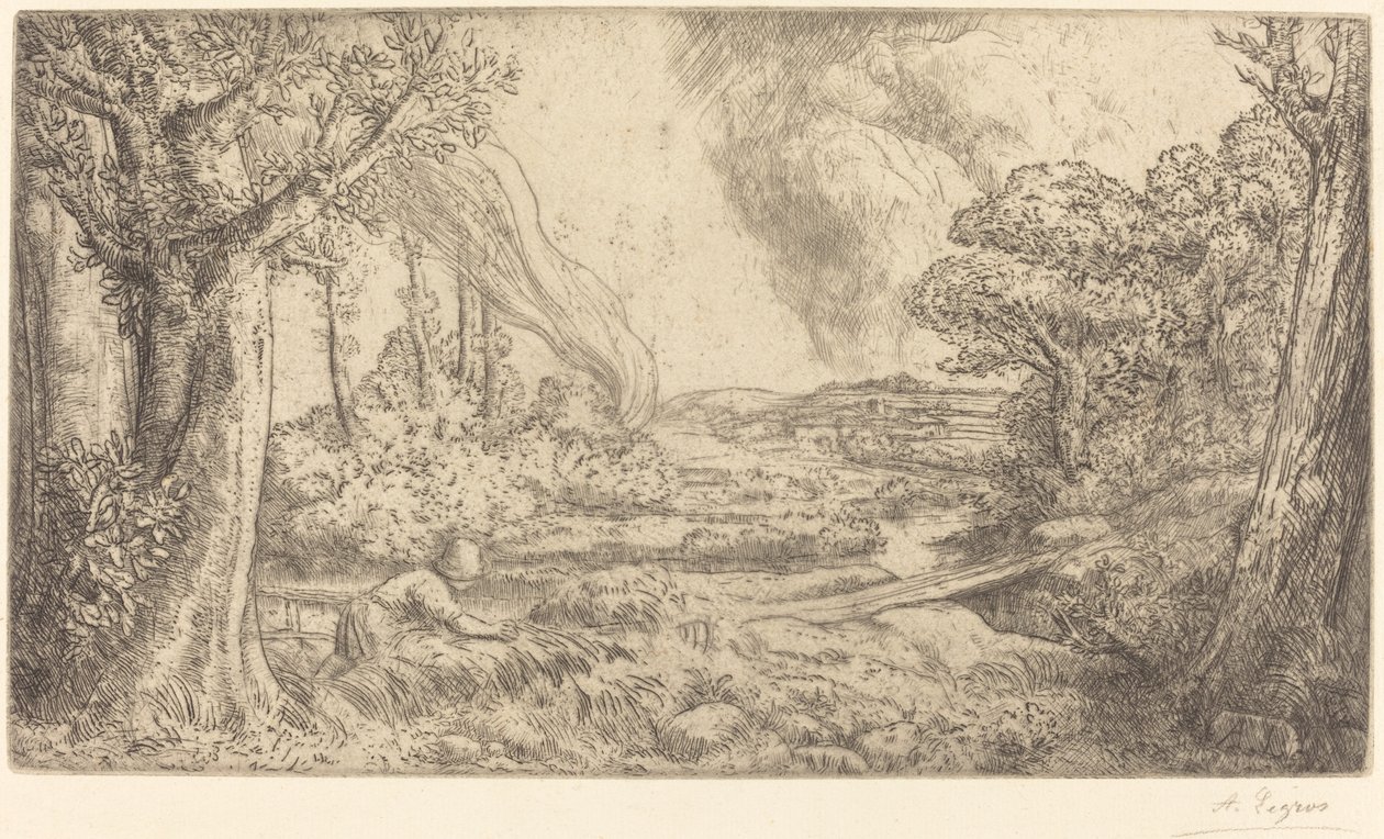 Maisema Maisema. tekijältä Alphonse Legros