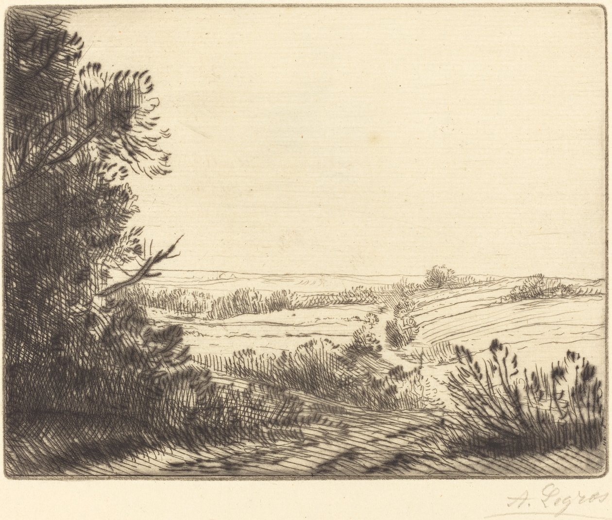 Maisema: Tie Horvilleen (Paysage: Chemin d