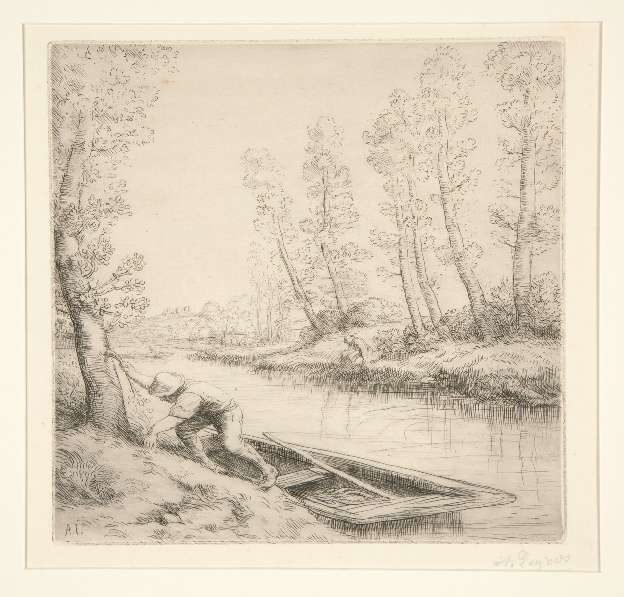 Aamu joella tekijältä Alphonse Legros