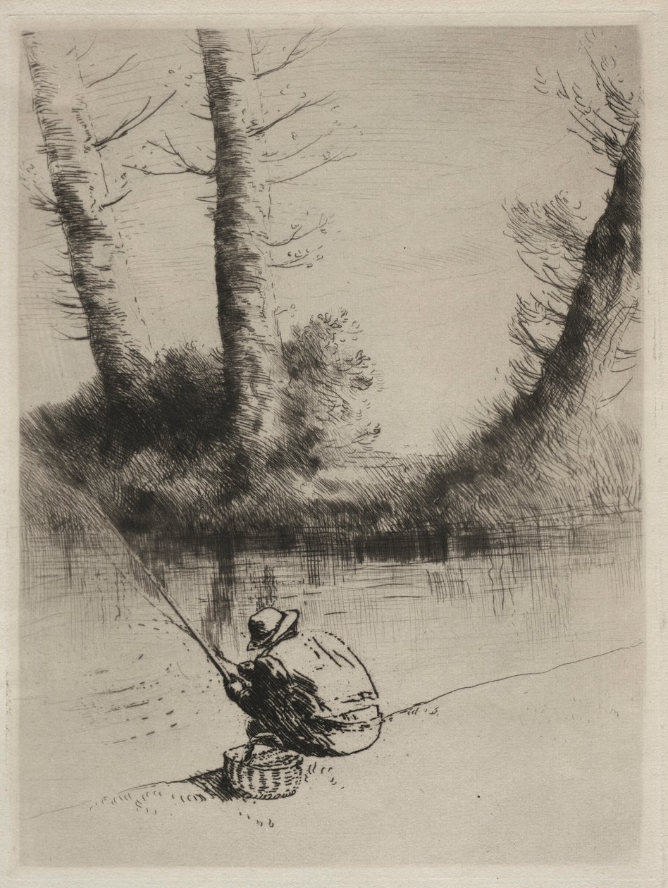 Kalastaja. tekijältä Alphonse Legros