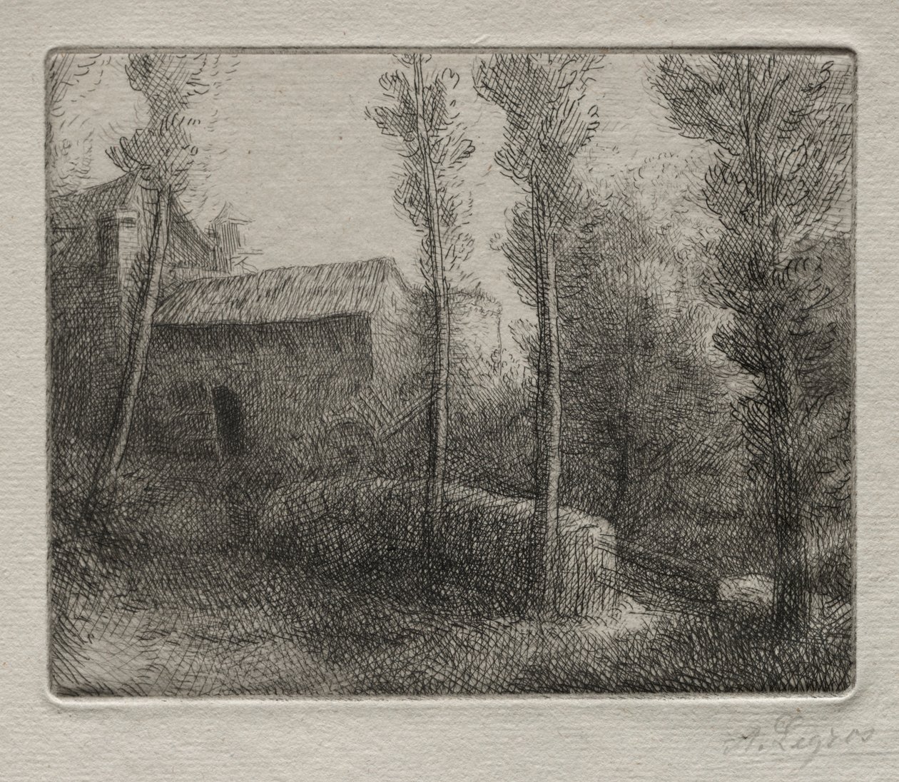 Myllyn silta. tekijältä Alphonse Legros