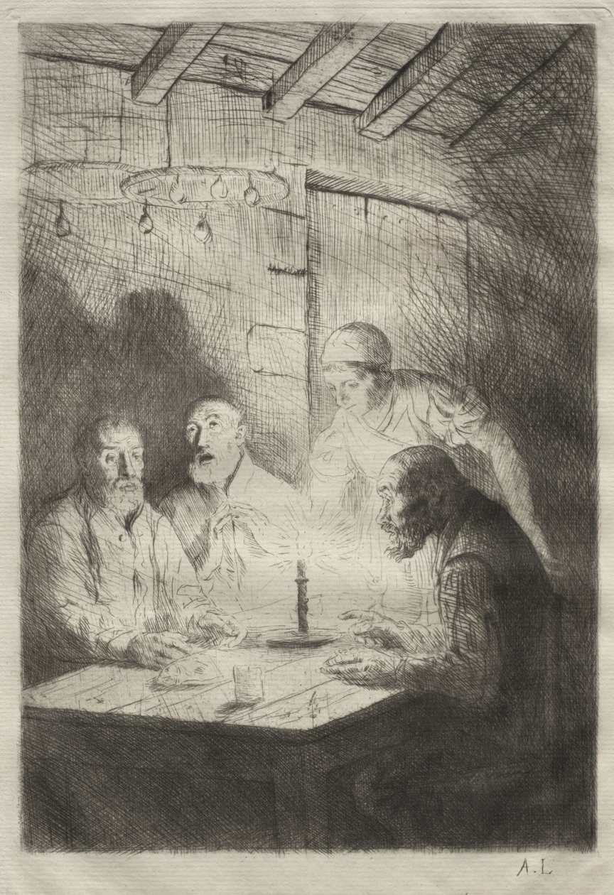 Illallinen kurjuudessa tekijältä Alphonse Legros