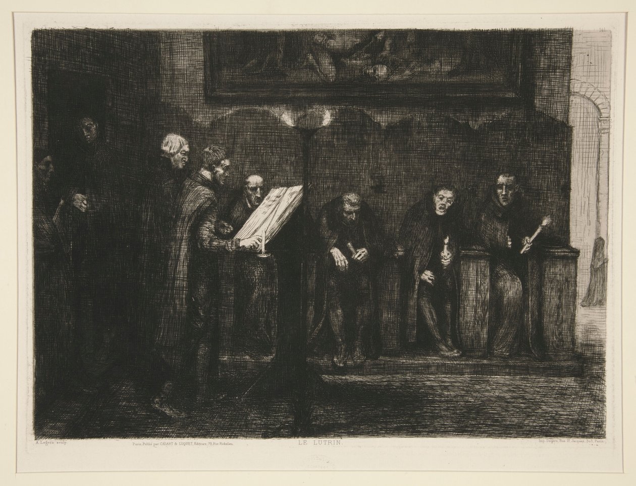 Les chantres espagnols tai Le lutrin (espanjalaiset kantorit tai puhuja) tekijältä Alphonse Legros