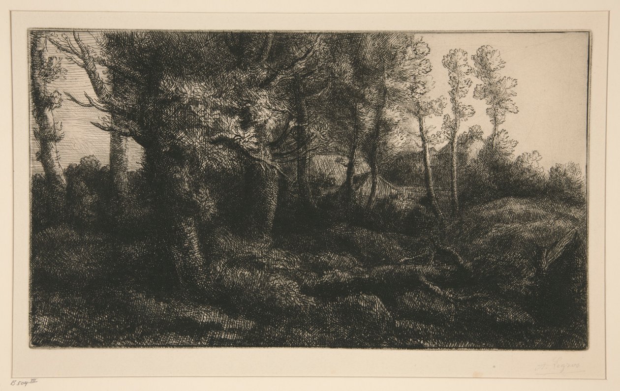 Lisiere de Foret (Metsän reuna) tekijältä Alphonse Legros