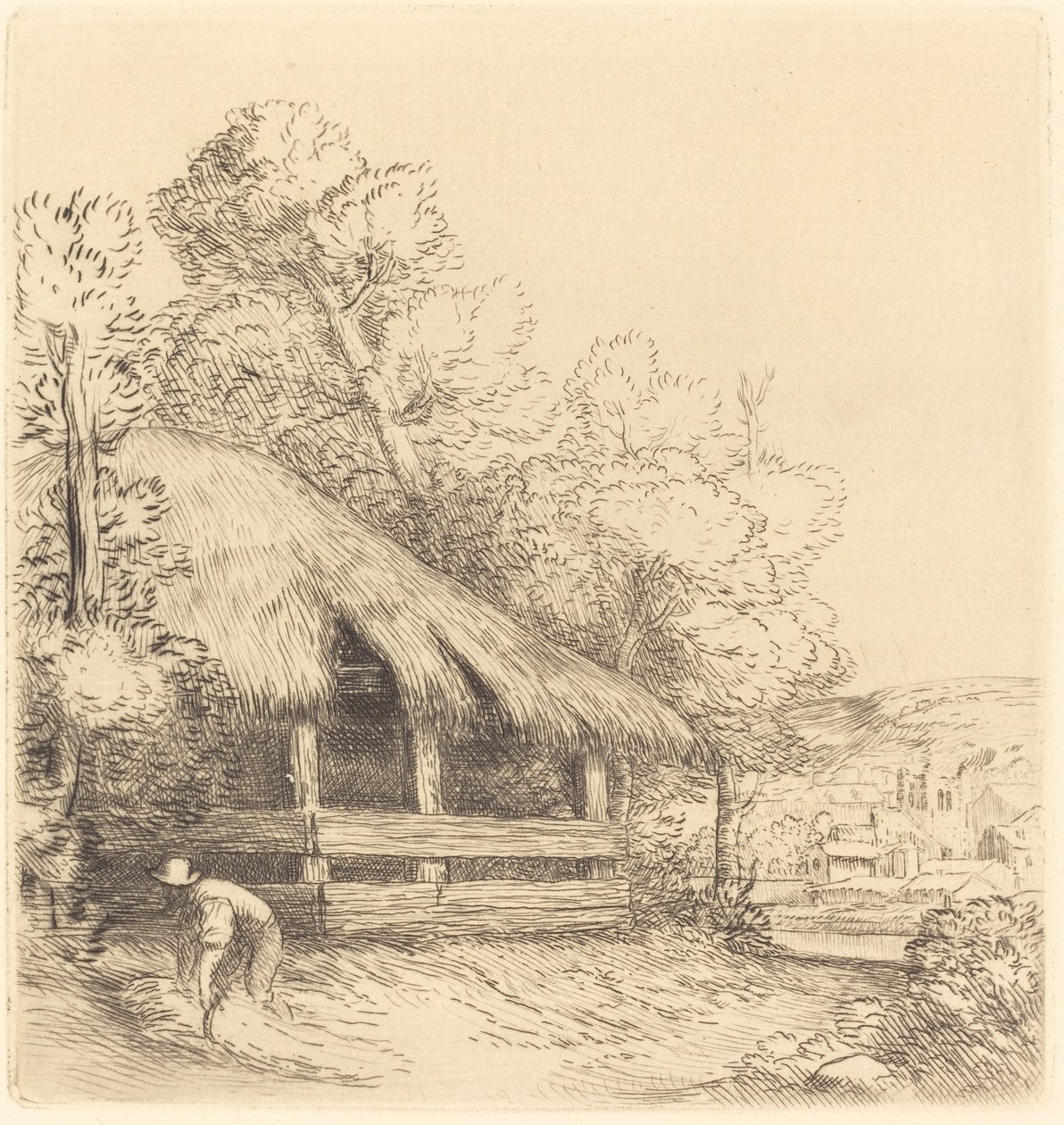 Little Shelter (Le petit hangar) tekijältä Alphonse Legros