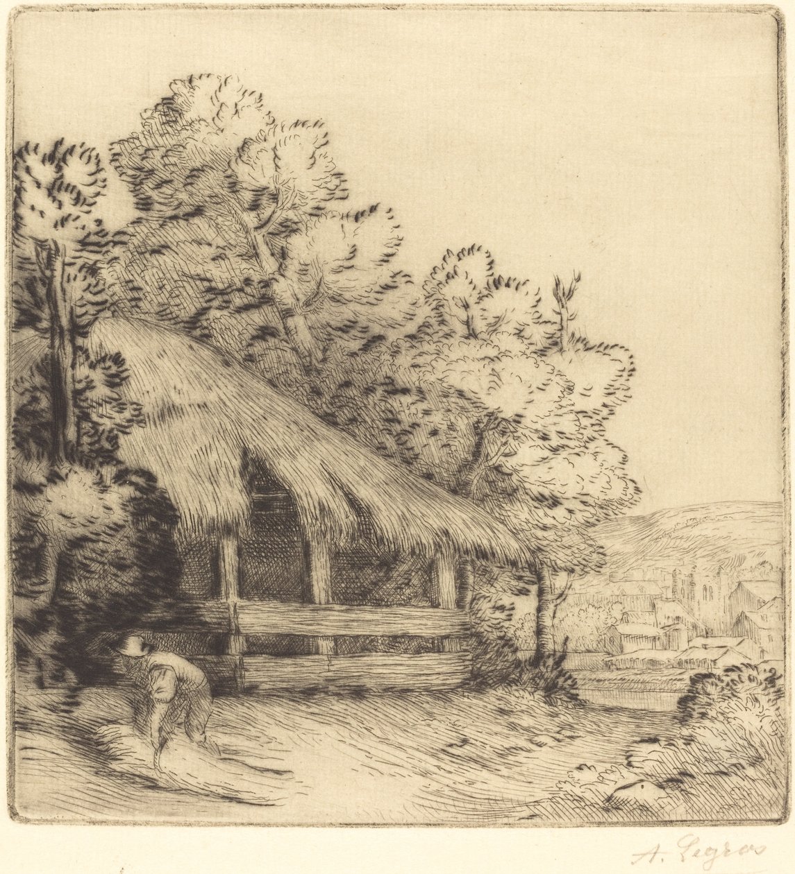 Little Shelter (Le petit hangar) tekijältä Alphonse Legros