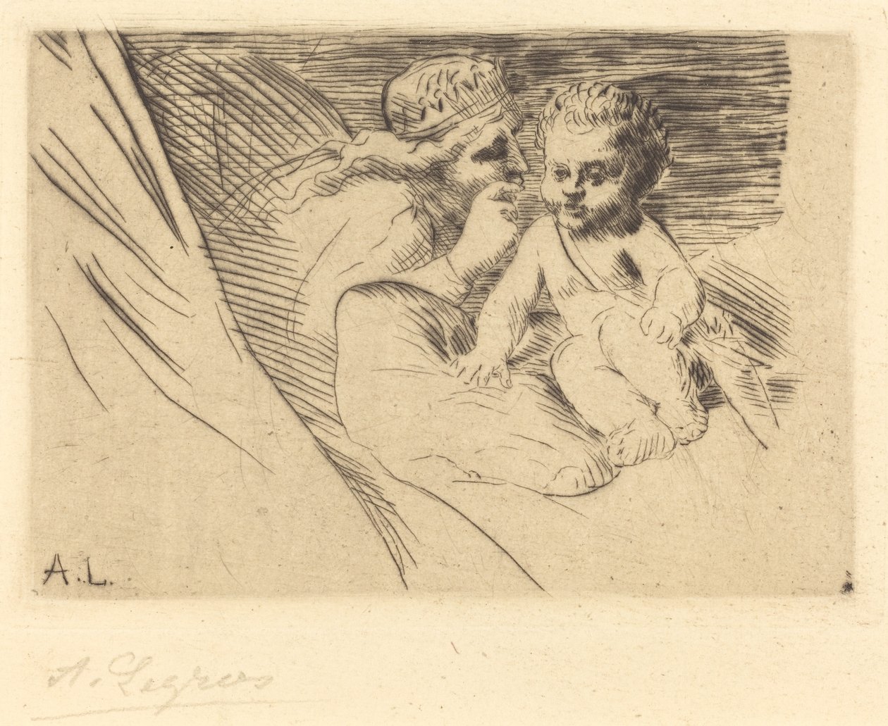 Mab ja Cupid Mab et Cupidon. tekijältä Alphonse Legros