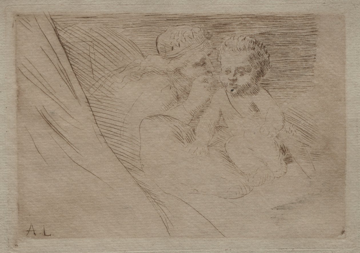 Mab ja Cupid. tekijältä Alphonse Legros