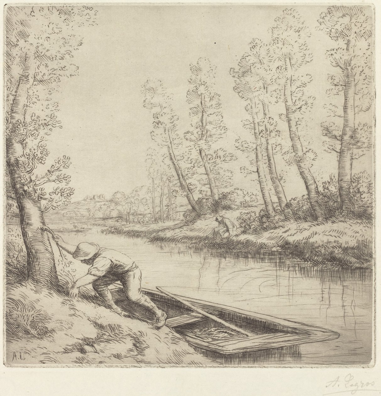 Aamu joen varrella tekijältä Alphonse Legros