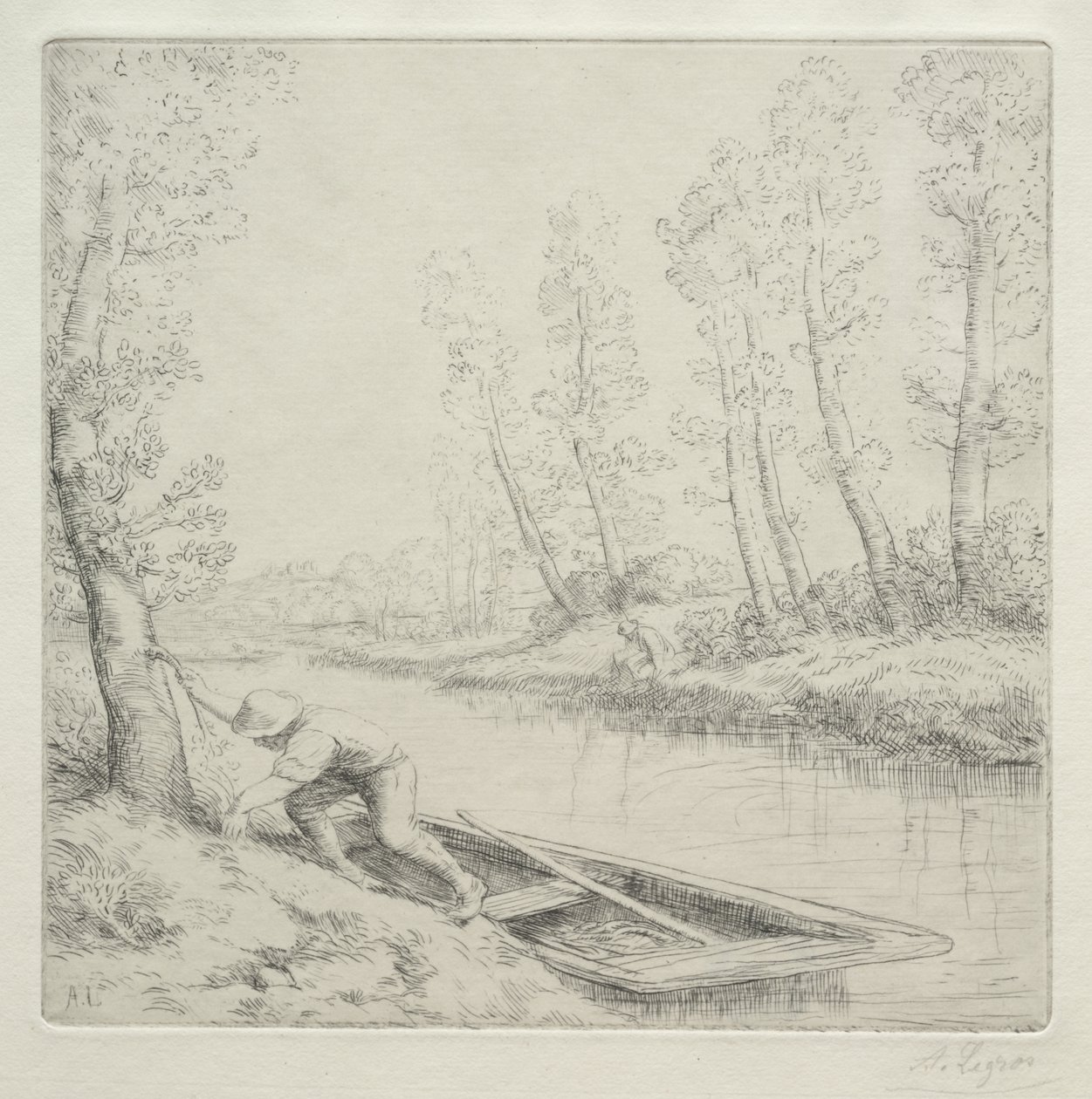 Morning on the River (Aamu joella) tekijältä Alphonse Legros
