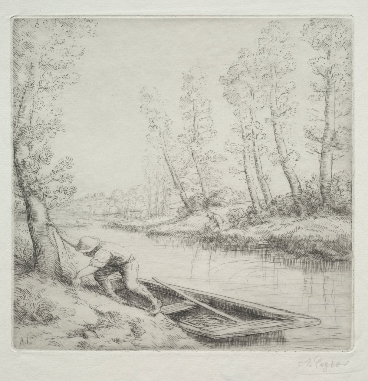 Aamu joella tekijältä Alphonse Legros
